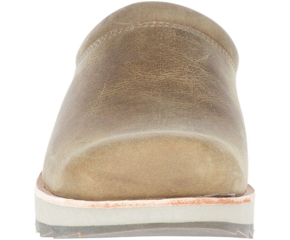Merrell Barefoot Sko Herre - Juno Clog Læder - Brune - XWM680312